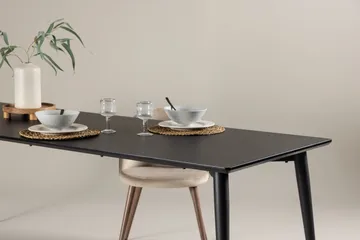 Ellis Stort Rektangulärt Matbord 230 cm med Metallutseende - Svart - Möbler - Bord & matgrupp - Matbord & köksbord