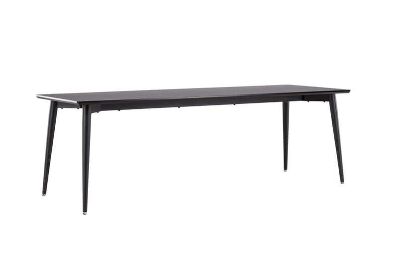 Ellis Stort Rektangulärt Matbord 230 cm med Metallutseende - Svart - Möbler - Bord & matgrupp - Matbord & köksbord