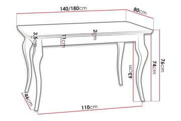 Ersholn Matbord - Vit - Möbler - Bord & matgrupp - Matbord & köksbord