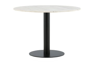 Estelle Matbord 106 cm Runt Marmor - Vit/Svart - Möbler - Bord & matgrupp - Matbord & köksbord