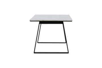 Estelle Rektangulärt Matbord 140 cm med Marmorskiva och Metallutseende - Vit - Möbler - Bord & matgrupp - Matbord & köksbord