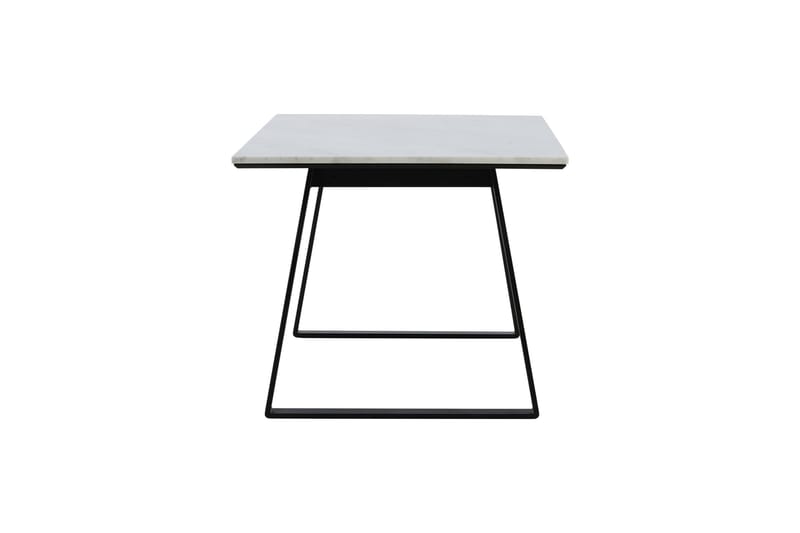 Estelle Rektangulärt Matbord 140 cm med Marmorskiva och Metallutseende - Vit - Möbler - Bord & matgrupp - Matbord & köksbord