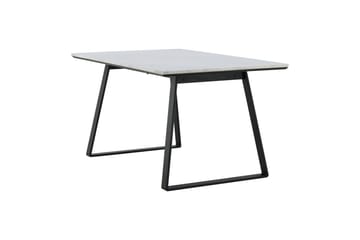 Estelle Rektangulärt Matbord 140 cm med Marmorskiva och Metallutseende - Vit - Möbler - Bord & matgrupp - Matbord & köksbord