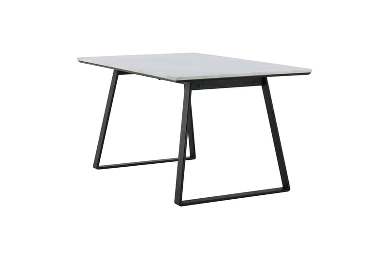 Estelle Rektangulärt Matbord 140 cm med Marmorskiva och Metallutseende - Vit - Möbler - Bord & matgrupp - Matbord & köksbord