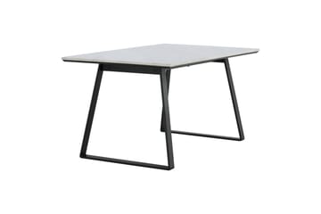 Estelle Rektangulärt Matbord 140 cm med Marmorskiva och Metallutseende - Vit - Möbler - Bord & matgrupp - Matbord & köksbord