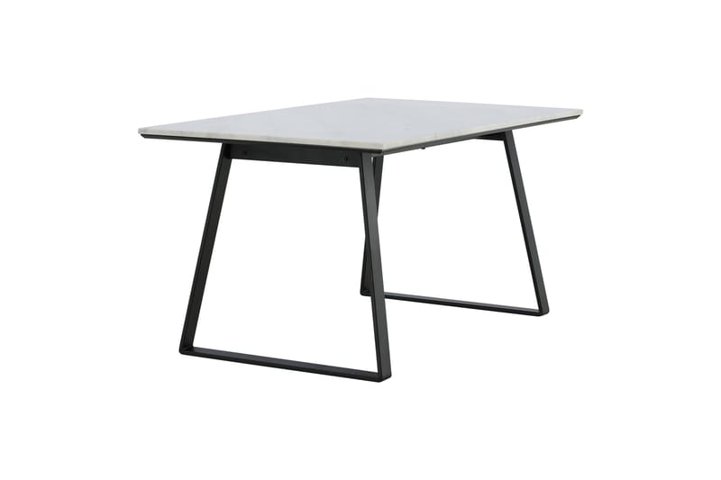 Estelle Rektangulärt Matbord 140 cm med Marmorskiva och Metallutseende - Vit - Möbler - Bord & matgrupp - Matbord & köksbord
