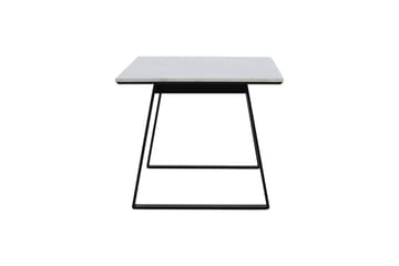 Estelle Rektangulärt Matbord 140 cm med Marmorskiva och Metallutseende - Vit - Möbler - Bord & matgrupp - Matbord & köksbord
