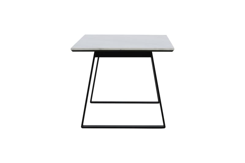 Estelle Rektangulärt Matbord 140 cm med Marmorskiva och Metallutseende - Vit - Möbler - Bord & matgrupp - Matbord & köksbord