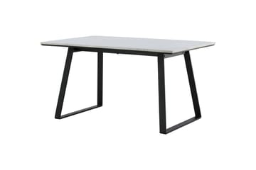 Estelle Rektangulärt Matbord 140 cm med Marmorskiva och Metallutseende - Vit - Möbler - Bord & matgrupp - Matbord & köksbord