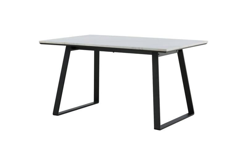 Estelle Rektangulärt Matbord 140 cm med Marmorskiva och Metallutseende - Vit - Möbler - Bord & matgrupp - Matbord & köksbord