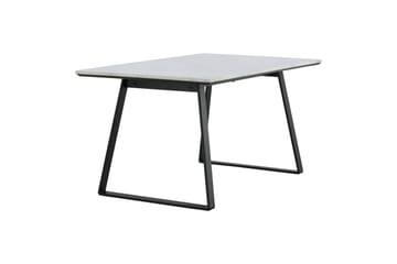 Estelle Rektangulärt Matbord 140 cm med Marmorskiva och Metallutseende - Vit - Möbler - Bord & matgrupp - Matbord & köksbord