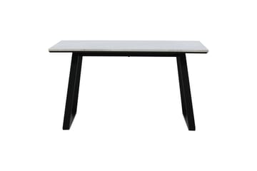 Estelle Rektangulärt Matbord 140 cm med Marmorskiva och Metallutseende - Vit - Möbler - Bord & matgrupp - Matbord & köksbord