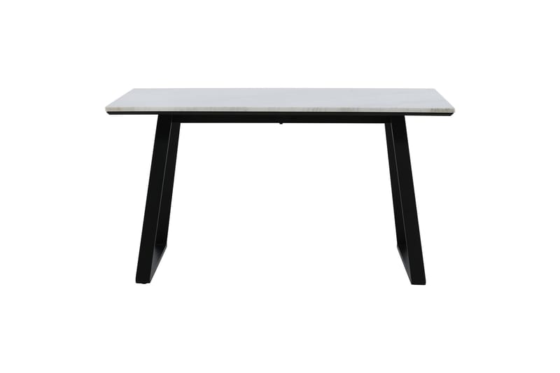 Estelle Rektangulärt Matbord 140 cm med Marmorskiva och Metallutseende - Vit - Möbler - Bord & matgrupp - Matbord & köksbord