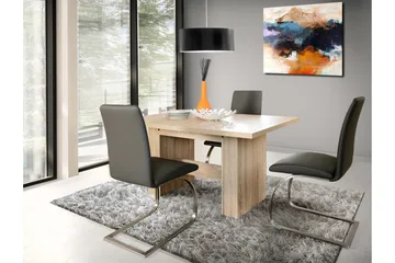 Ethelyne Utdragbart Rektangulärt Matbord 140 cm i Ek - Brun - Möbler - Bord & matgrupp - Matbord & köksbord