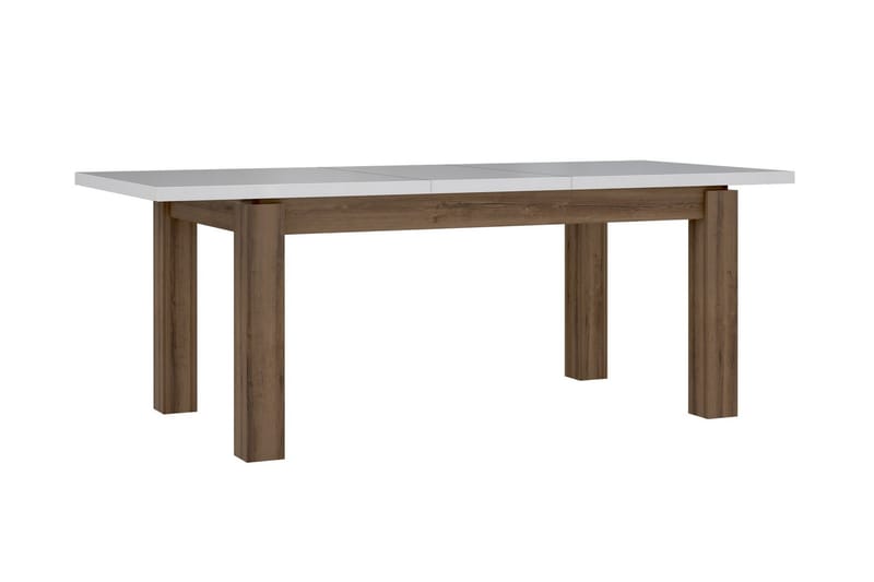 Förlängningsbart Bord Billins 160 cm - Vit - Matbord & köksbord