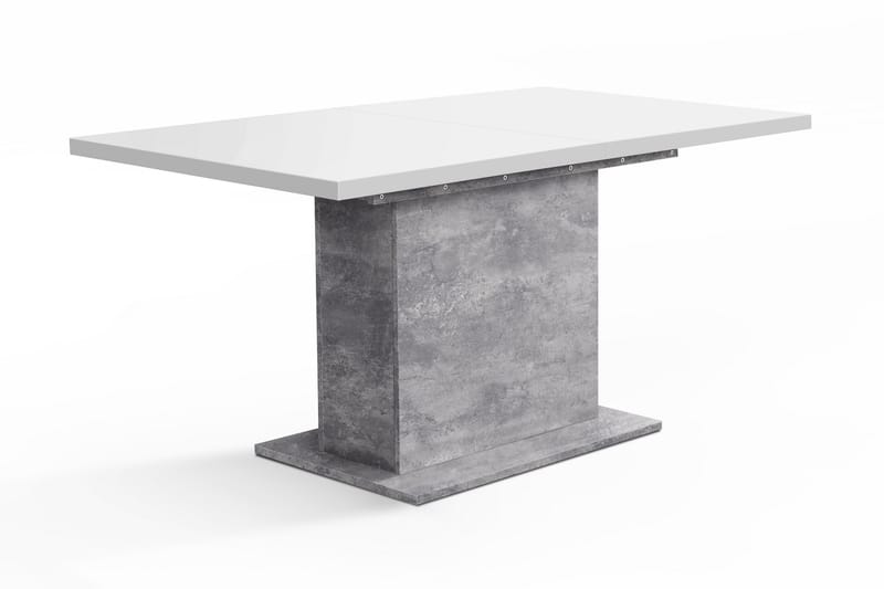 Förlängningsbart Bord Energlyn 160 cm - Vit|Grå - Matbord & köksbord