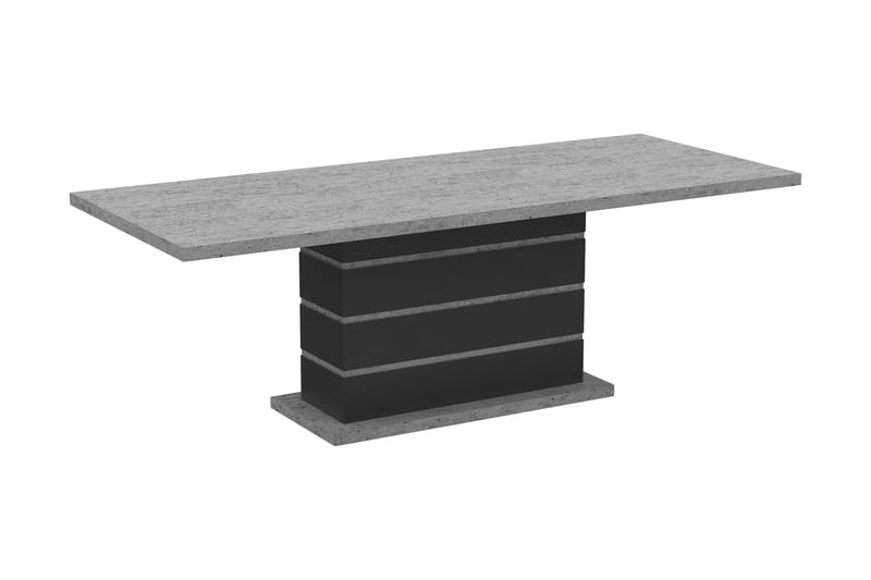 Förlängningsbart Matbord Griffith 180/220 cm - Grå/Svart - Matbord & köksbord