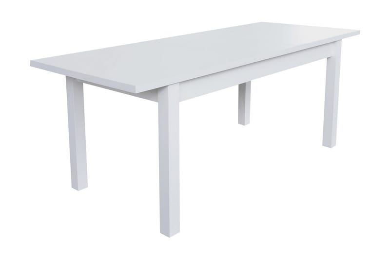 Förlängningsbart Matbord Tabell 160x80x78 cm - Vit - Matbord & köksbord
