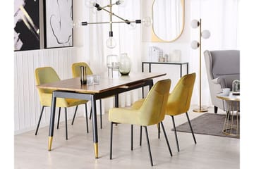 Galice Matbord 200 cm - Natur/Svart/Guld - Möbler - Bord & matgrupp - Matbord & köksbord