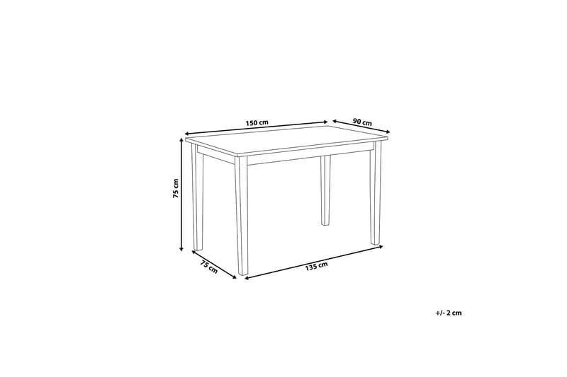 Georgia Matbord 150 cm - Svart - Möbler - Bord & matgrupp - Matbord & köksbord