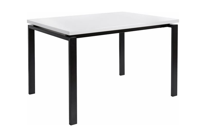 Geronimo Rektangulärt Matbord 120 cm i Trä med Metallutseende - Vit - Möbler - Bord & matgrupp - Matbord & köksbord