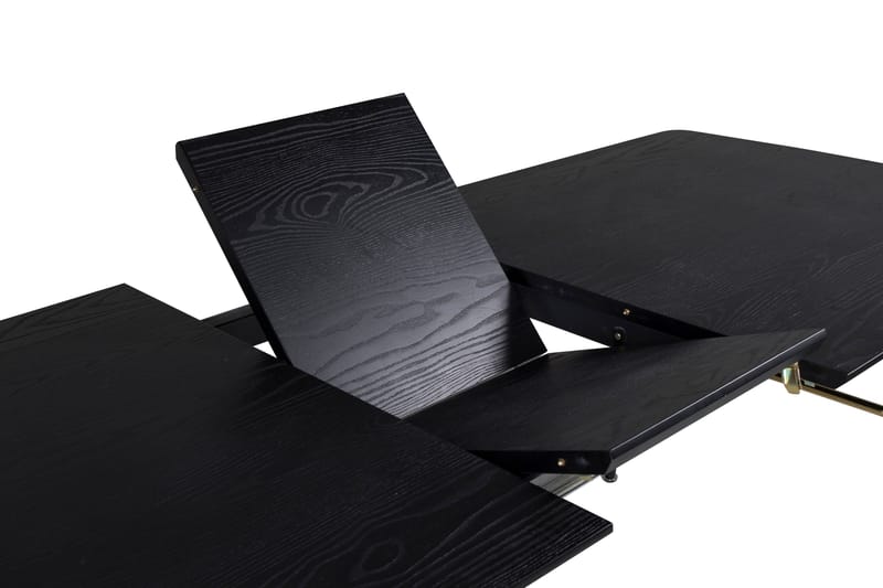 Gold Matbord 180 cm Förlängningsbart - Svart - Möbler - Bord & matgrupp - Matbord & köksbord