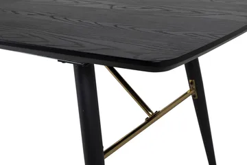 Gold Matbord 180 cm Förlängningsbart - Svart - Möbler - Bord & matgrupp - Matbord & köksbord