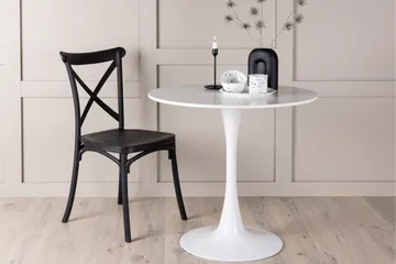 Hamden Litet Runt Matbord 80 cm i Målad MDF - Vit - Möbler - Bord & matgrupp - Matbord & köksbord