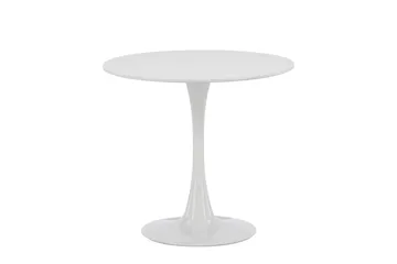 Hamden Litet Runt Matbord 80 cm i Målad MDF - Vit - Möbler - Bord & matgrupp - Matbord & köksbord