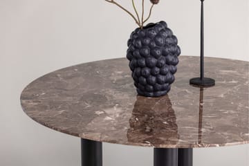 Havsten Runt Matbord 106 cm i Glas med Marmorutseende - Svart - Möbler - Bord & matgrupp - Matbord & köksbord
