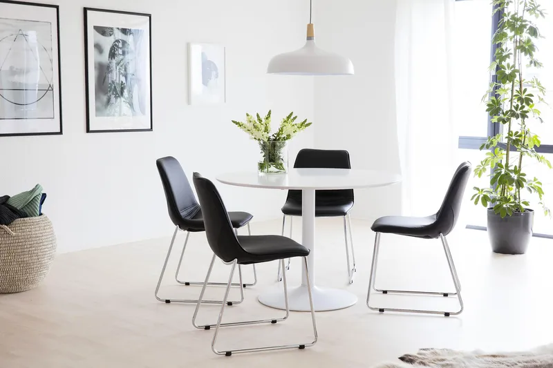 Ibiza Matbord 110 cm Runt - Vit - Möbler - Bord & matgrupp - Matbord & köksbord