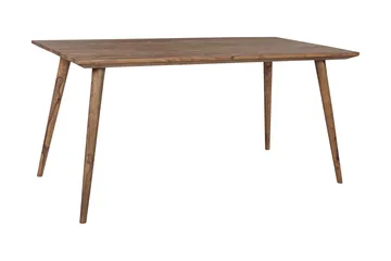 Iviana Rektangulärt Matbord 160 cm i Massivt Trä med Valnötsutseende - Brun - Möbler - Bord & matgrupp - Matbord & köksbord