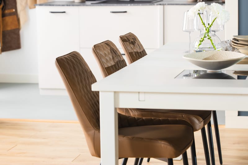 Jasmin Förlängningsbart Matbord 180 cm - Vit - Möbler - Bord & matgrupp - Matbord & köksbord