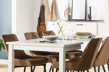 Jasmin Förlängningsbart Matbord 180 cm - Vit - Möbler - Bord & matgrupp - Matbord & köksbord