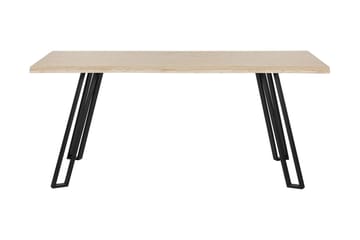 Joyl Rektangulärt Matbord 180x90 cm i Ek med Metallfinish - Beige - Möbler - Bord & matgrupp - Matbord & köksbord