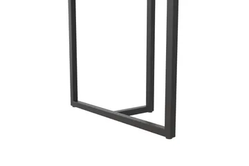 Kaiti Rektangulärt Matbord 163 cm i Metall och Trä med Marmorutseende - Svart - Möbler - Bord & matgrupp - Matbord & köksbord