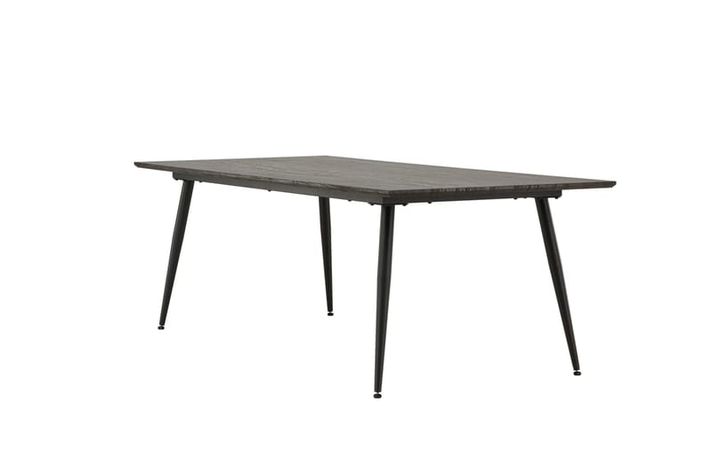 Keholmen Stort Rektangulärt Matbord 220 cm med Valnöts- och Metallutseende - Brun - Möbler - Bord & matgrupp - Matbord & köksbord