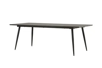 Keholmen Stort Rektangulärt Matbord 220 cm med Valnöts- och Metallutseende - Brun - Möbler - Bord & matgrupp - Matbord & köksbord