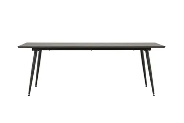 Keholmen Stort Rektangulärt Matbord 220 cm med Valnöts- och Metallutseende - Brun - Möbler - Bord & matgrupp - Matbord & köksbord