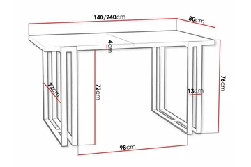 Kintore Matbord 80 cm - Svart - Möbler - Bord & matgrupp - Matbord & köksbord