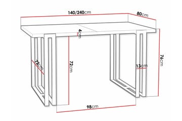 Kintore Matbord 80 cm - Svart - Möbler - Bord & matgrupp - Matbord & köksbord