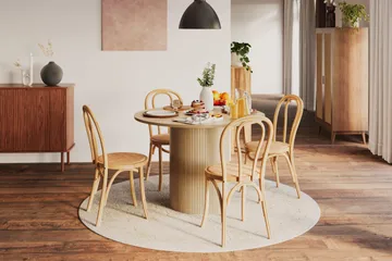 Kopparbo Matbord 106 cm - Ljust vitlaserat ekträ - Möbler - Bord & matgrupp - Matbord & köksbord