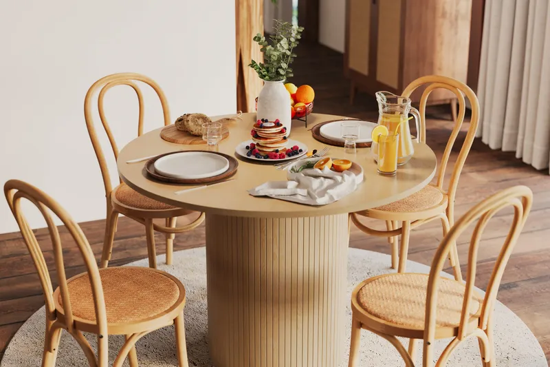 Kopparbo Matbord 106 cm - Ljust vitlaserat ekträ - Möbler - Bord & matgrupp - Matbord & köksbord