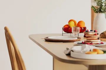 Kopparbo Matbord 160 cm - Ljust vitlaserat ekträ - Möbler - Bord & matgrupp - Matbord & köksbord