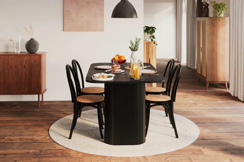 Kopparbo Matbord 160 cm - Svart trä - Möbler - Bord & matgrupp - Matbord & köksbord