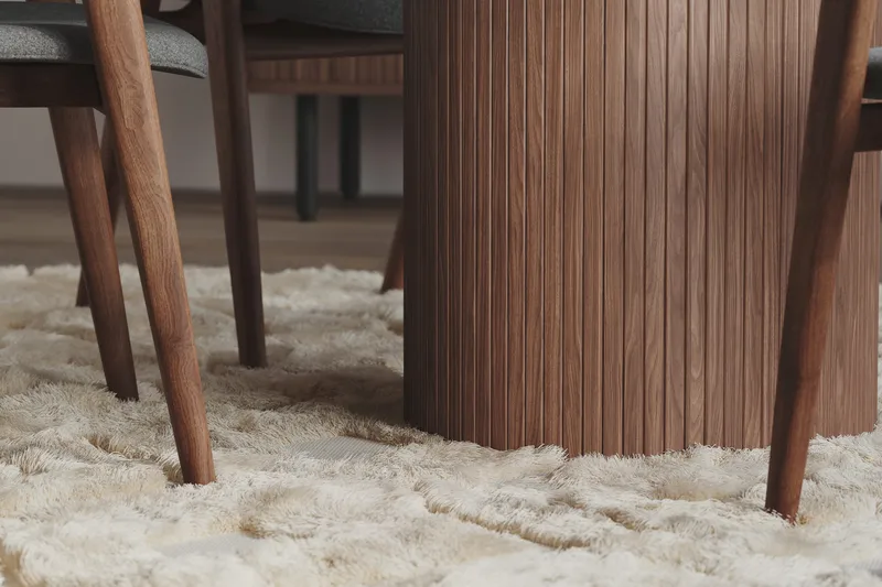 Kopparbo Runt Matbord 120 cm för 6 personer - Mörkbrunt / Valnöt / Trä - Möbler - Bord & matgrupp - Matbord & köksbord