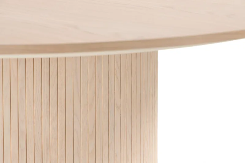 Kopparbo Runt Matbord 180 cm - Vitlaserat Ek / Ljus / Trä - Möbler - Bord & matgrupp - Matbord & köksbord