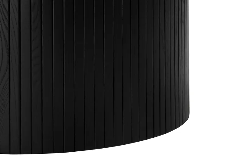 Kopparbo Runt Stort Matbord 180 cm för 8 personer - Svart Trä / Ribbad - Möbler - Bord & matgrupp - Matbord & köksbord