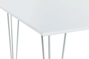 Kronblom Rektangulärt Matbord 120 cm i Trä med Metallutseende - Vit - Möbler - Bord & matgrupp - Matbord & köksbord