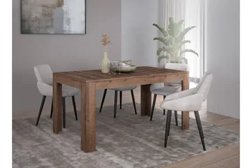 Kulatas Förlängningsbart Matbord 160 cm - Brun - Möbler - Bord & matgrupp - Matbord & köksbord